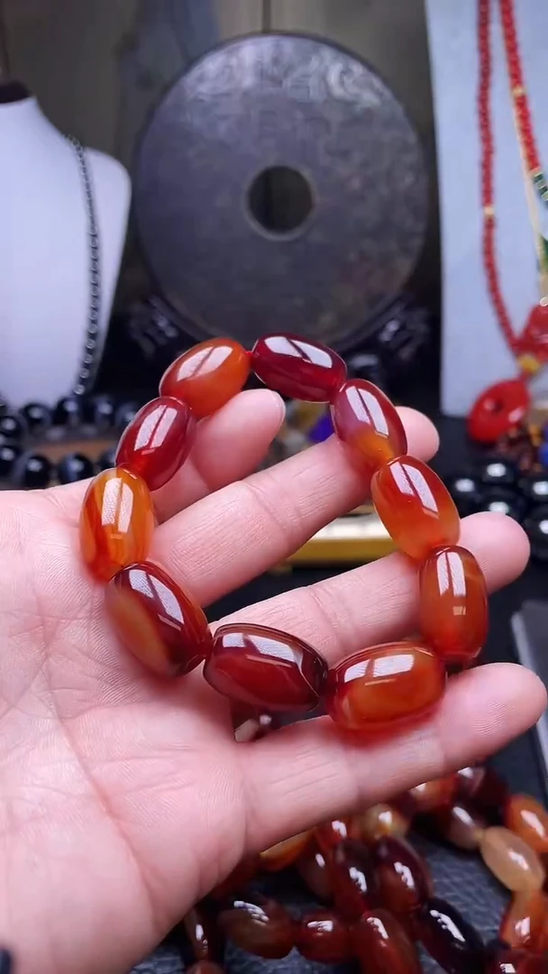 未镶嵌手串玛瑙/玉髓天然珠宝金刚血离子【多样性拍一发一】