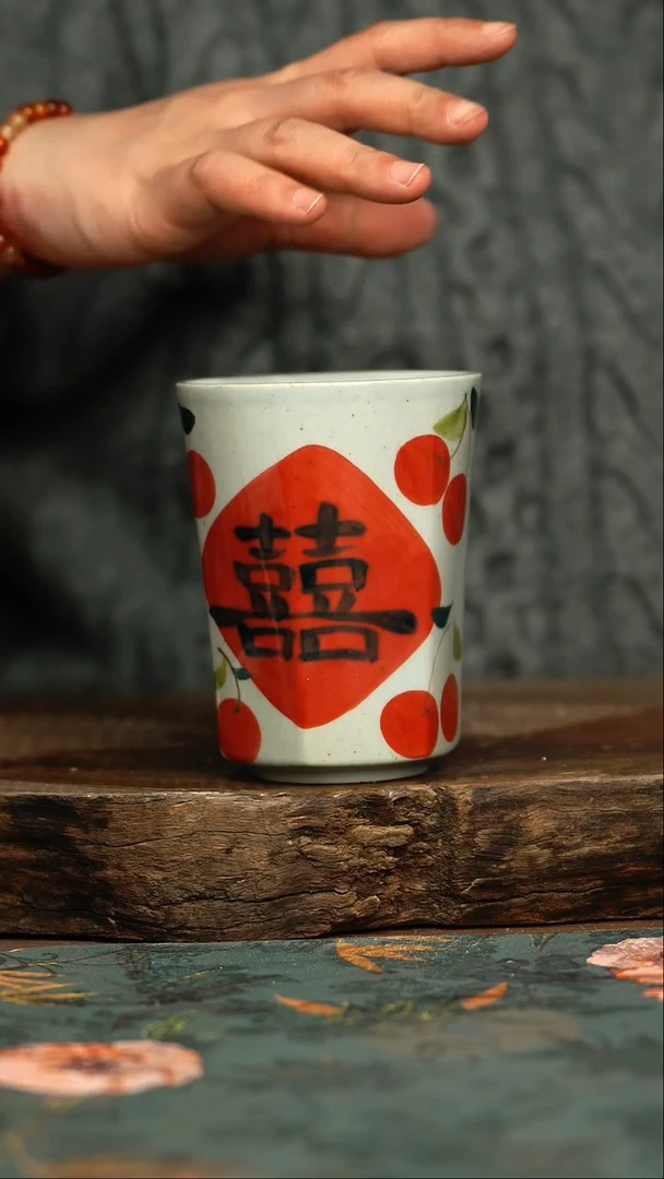 【闪购商品】杯杯手工手绘同款陶器