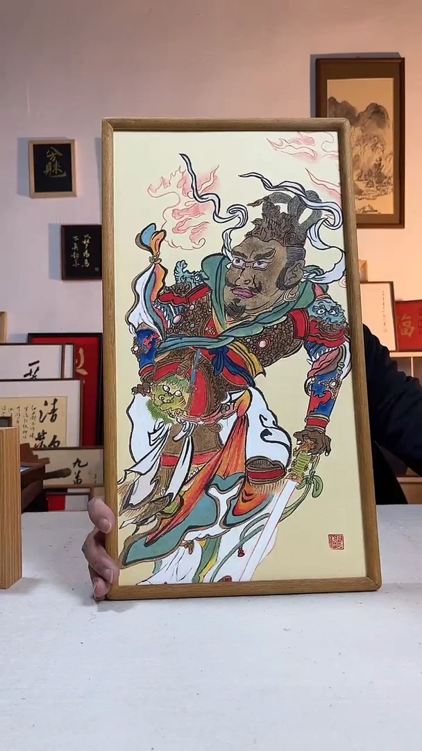 书法文创书画手绘原创摆台