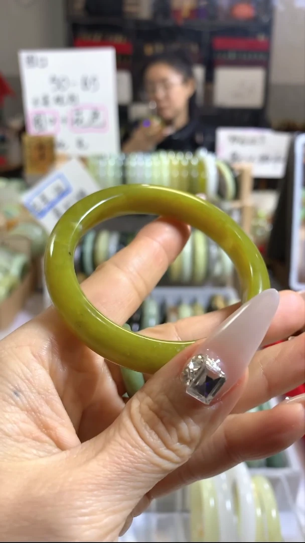 未镶嵌岫玉手镯27 53+