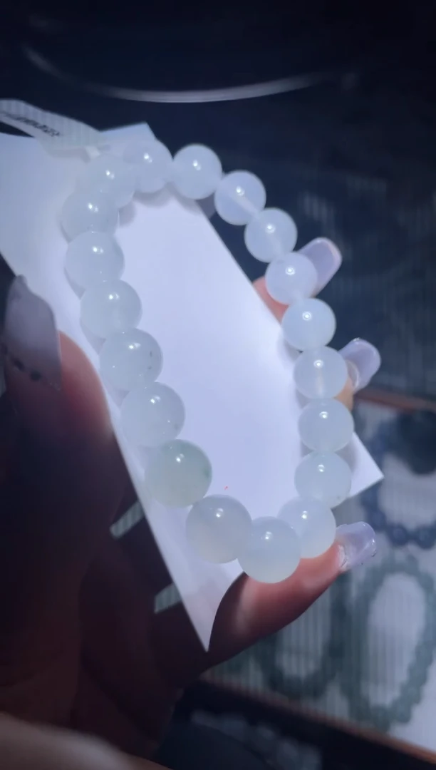 定制翡翠未镶嵌天然缅甸A货翡翠手串31