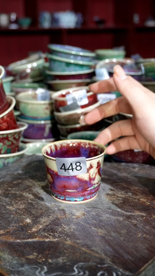 摆件精品窑变钧瓷茶器