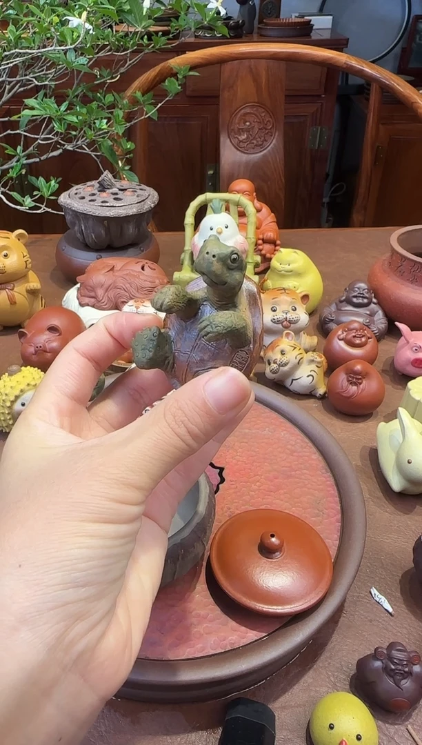 紫砂茶宠紫砂爬爬龟