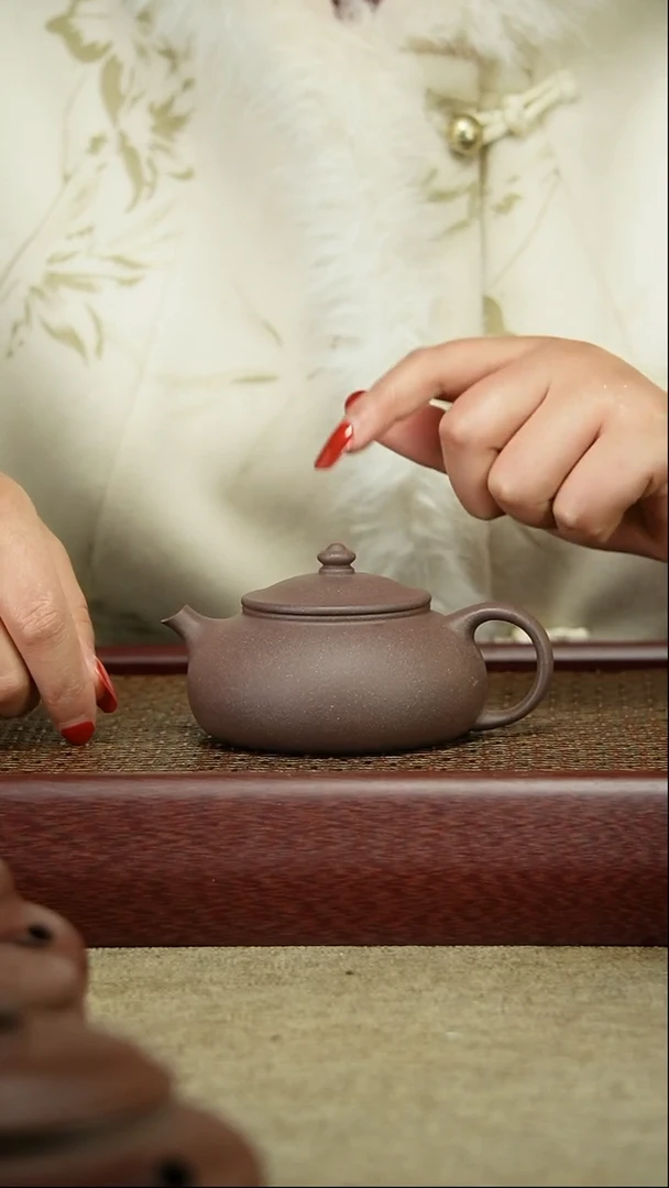 【闪购商品】紫砂茶壶lw 天青  寒江