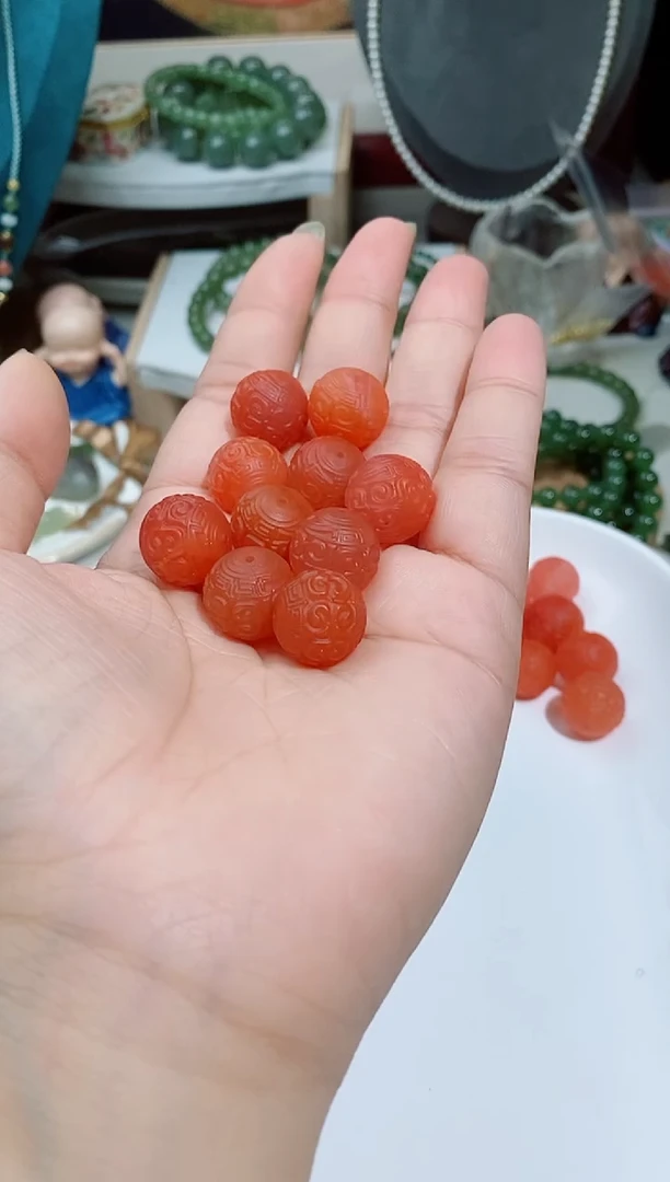 南红玛瑙未镶嵌珠宝半成品A8单珠多样性发其一