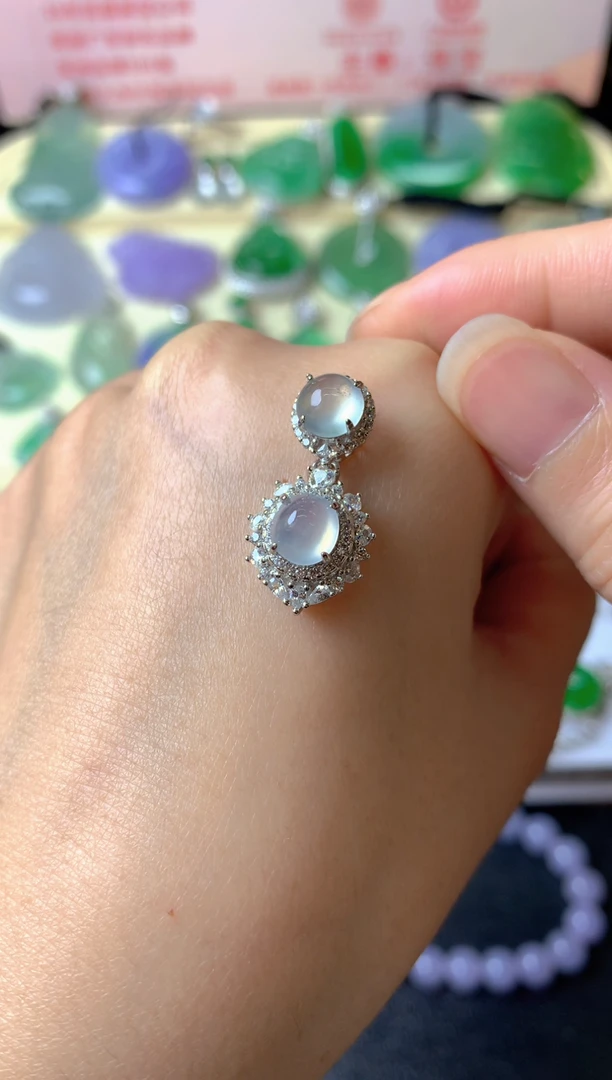 吊坠(不含链)未镶嵌翡翠桃****冰吊坠