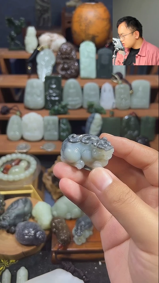 颈饰未镶嵌和田玉深**流23