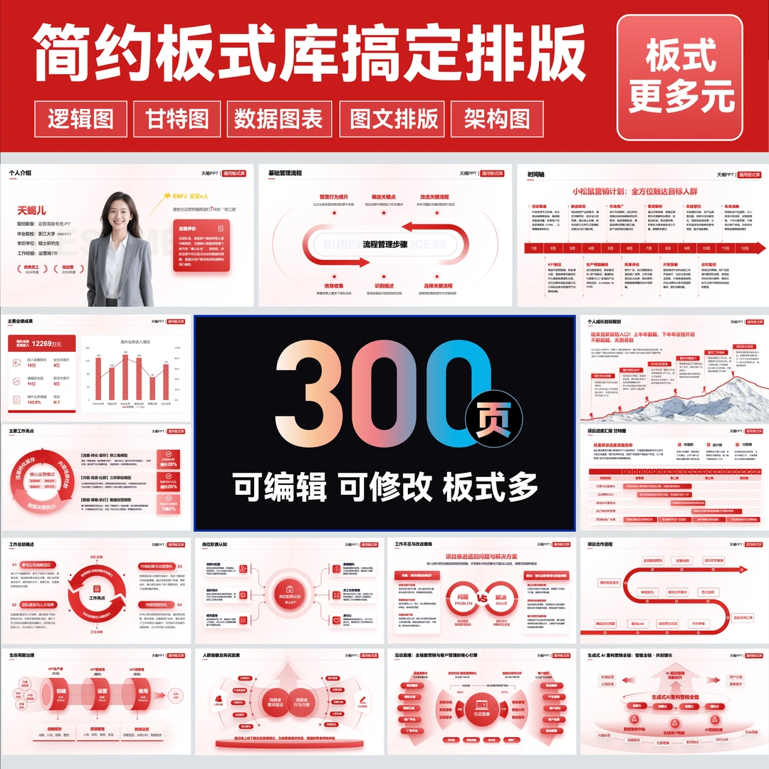 职场通用汇报PPT模板年终工作总结转正述职ppt模板 静态页面