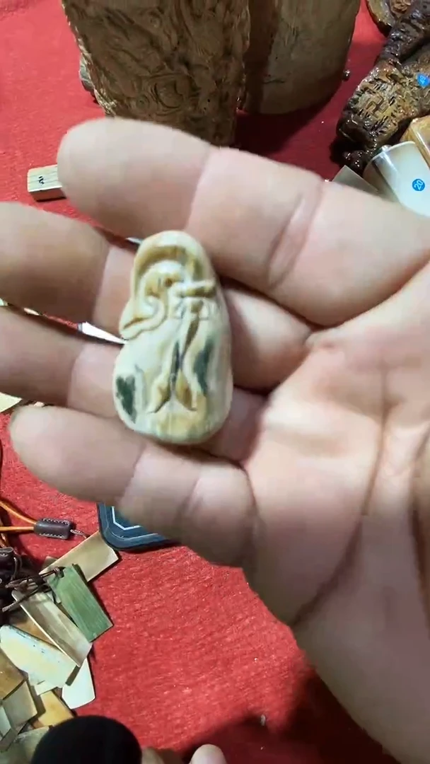 泥塑小把玩件摆件