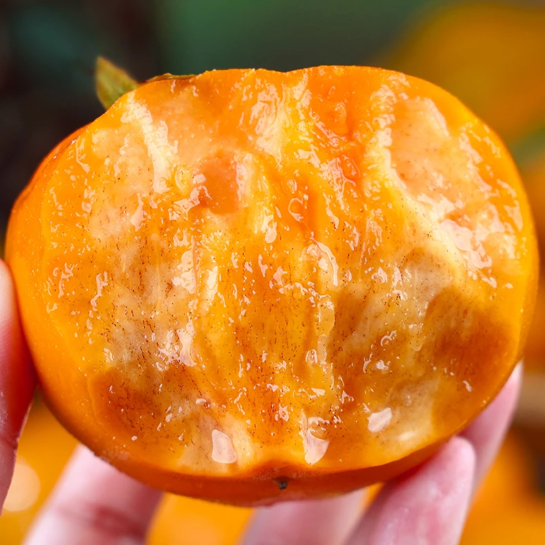 【收到直接吃】冰糖心巧克力阳丰脆柿新鲜采摘不涩口