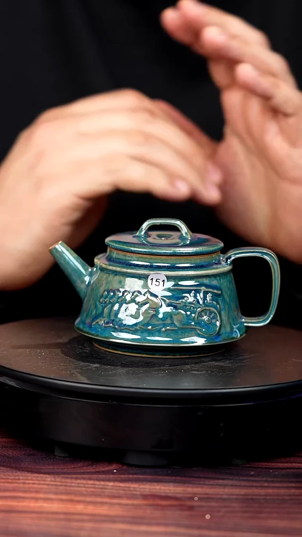 151#于大鹏一级品原矿钧瓷天驭壶