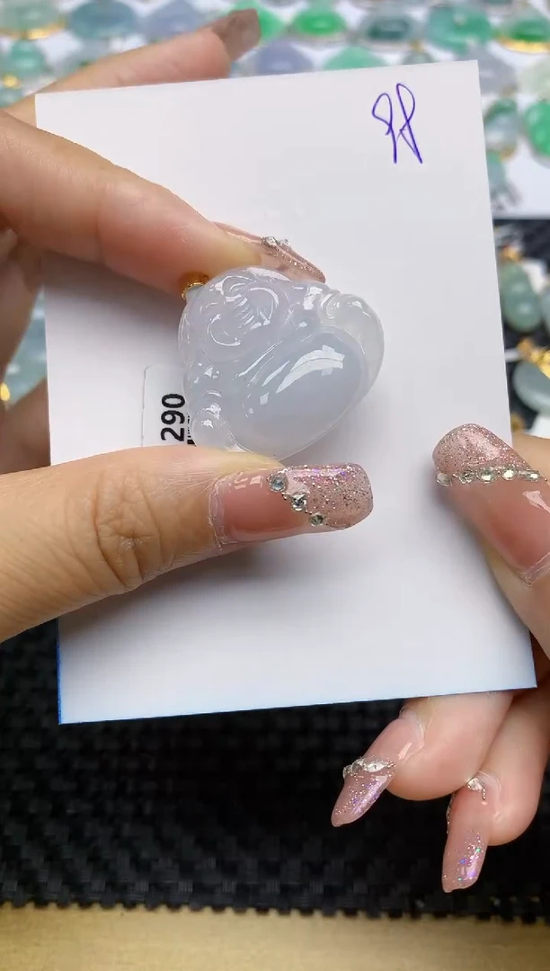 【闪购商品】翡翠颈饰18K金镶嵌天然A货翡翠 95