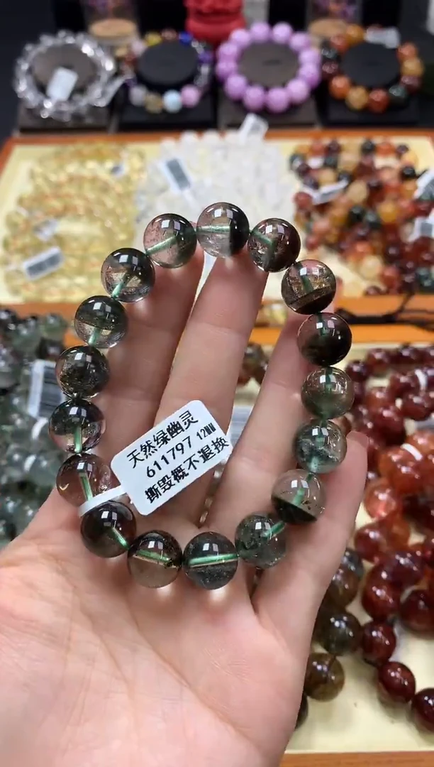 未镶嵌手链水晶12*