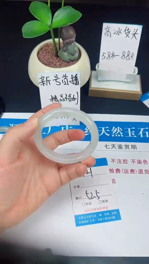 未镶嵌手镯石英质玉121-52/53