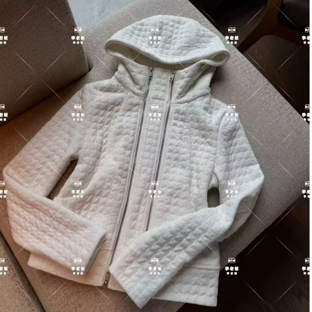 2025设计师原创双开拉链连帽加绒卫衣（衣长52左右）