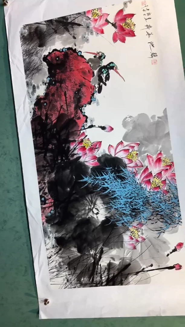 【闪购商品】国画周建真老师字画带亲笔作品