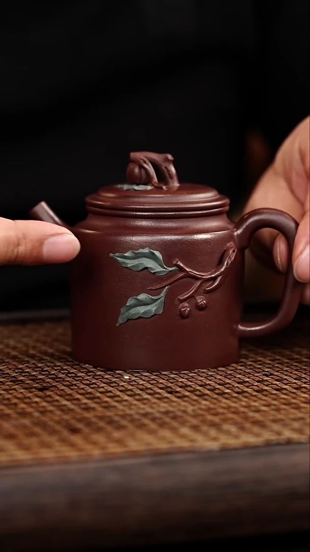 茶壶紫砂宜兴悦茗壶紫砂   老茄皮紫