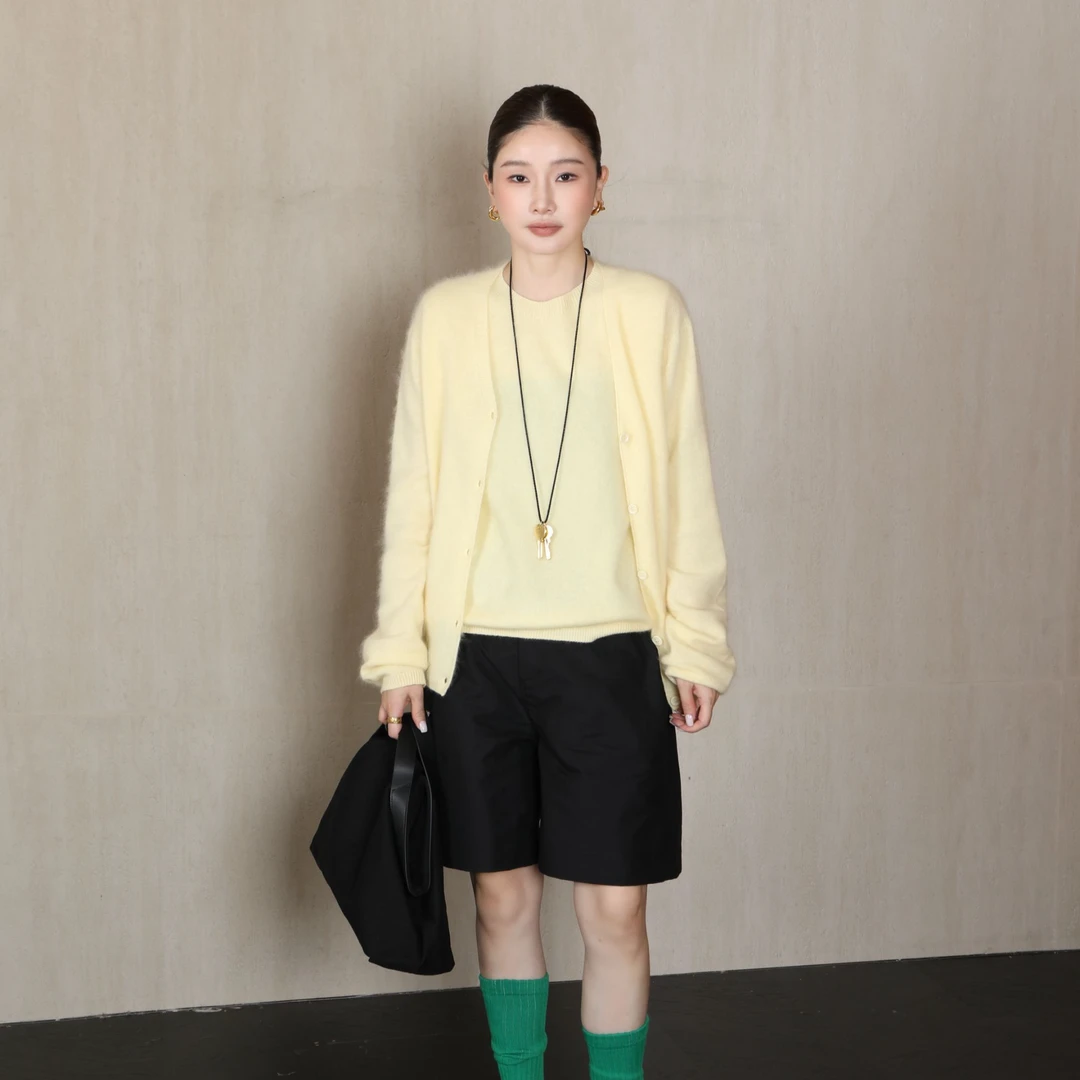 【CHU/2025SSNEW】《黄酥》无缝拉毛开衫TM2502