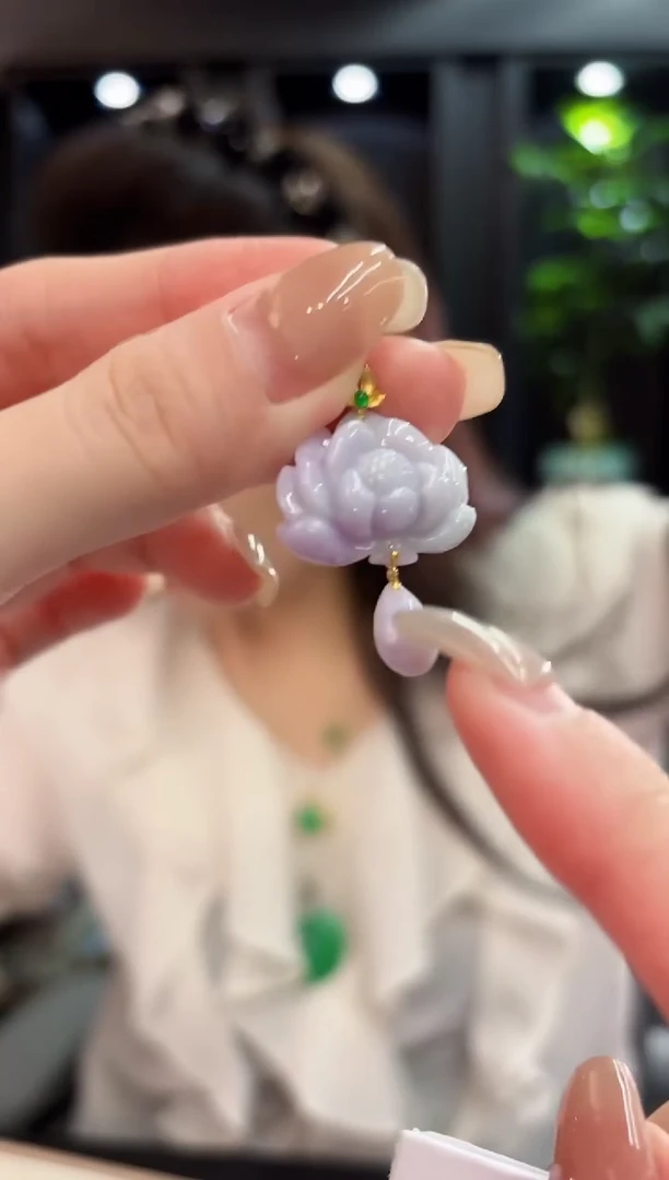 吊坠(不含链)18K金镶嵌翡翠 缅料A货/支持复检/一件