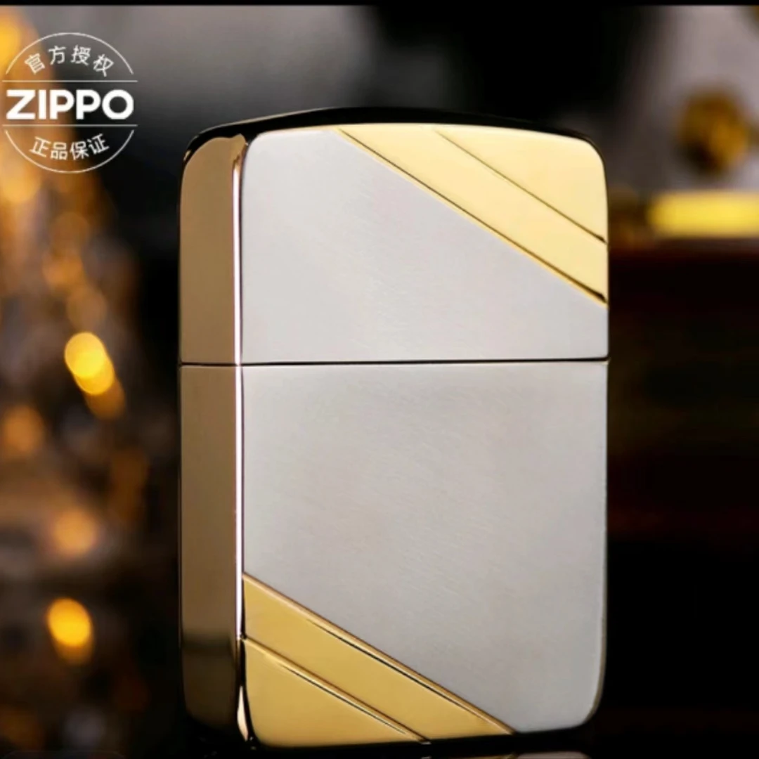 ZIPPO正品打火机/1941复刻金色双切角经典男士DY9913BJ【凯亚1】