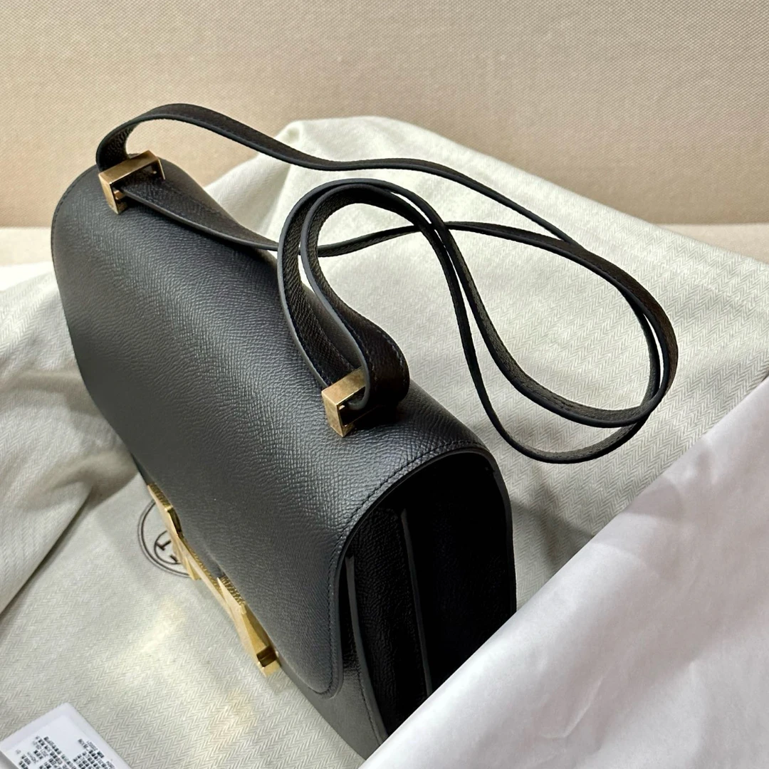 【悦悦顶奢】手工真皮单肩斜挎马家康康包