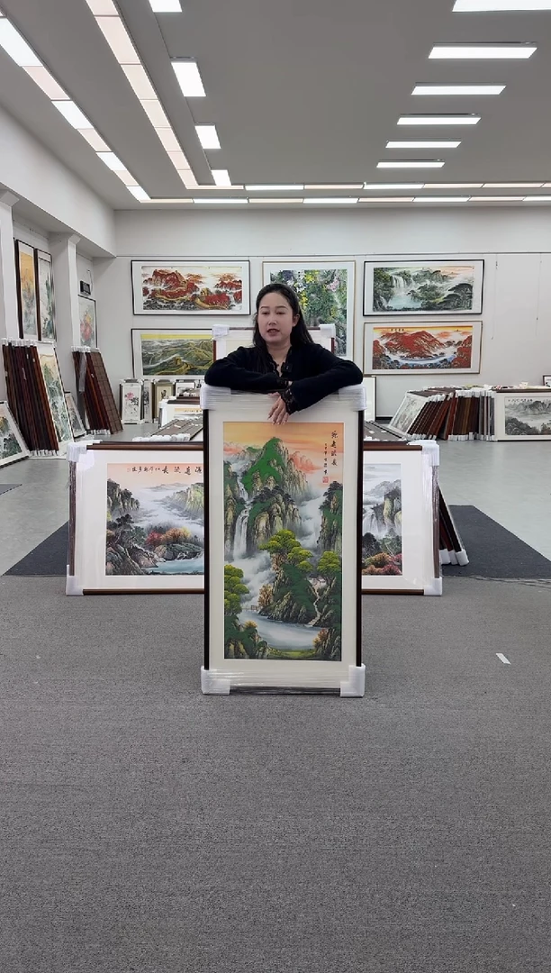 国画手绘  125*65  源远流长