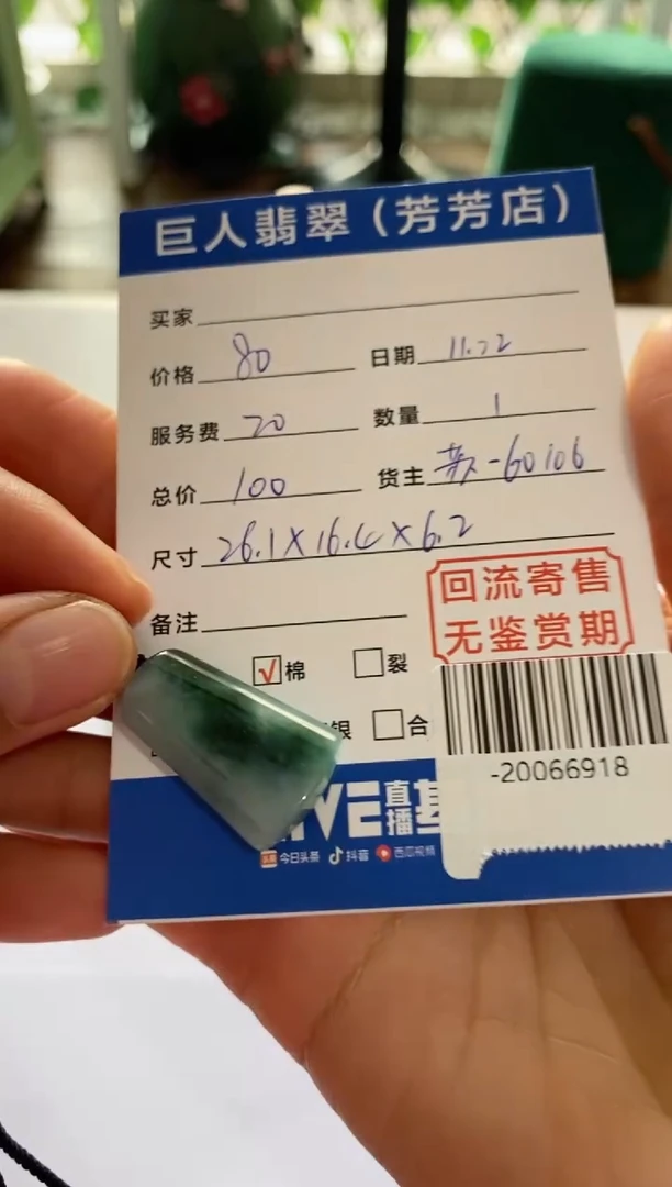 【闪购商品】翡翠颈饰未镶嵌-20066918