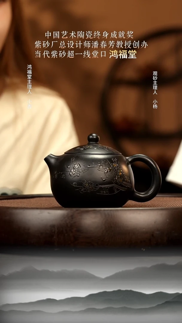 茶壶紫砂17 黑料西施220c 紫砂壶W