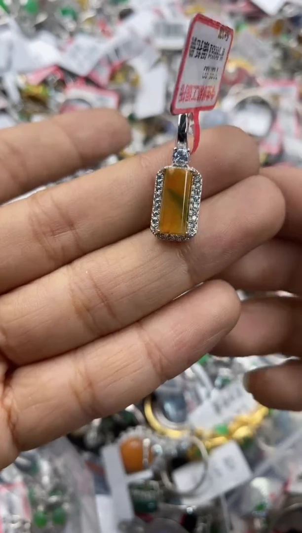 银S925镶嵌戒指翡翠12                1