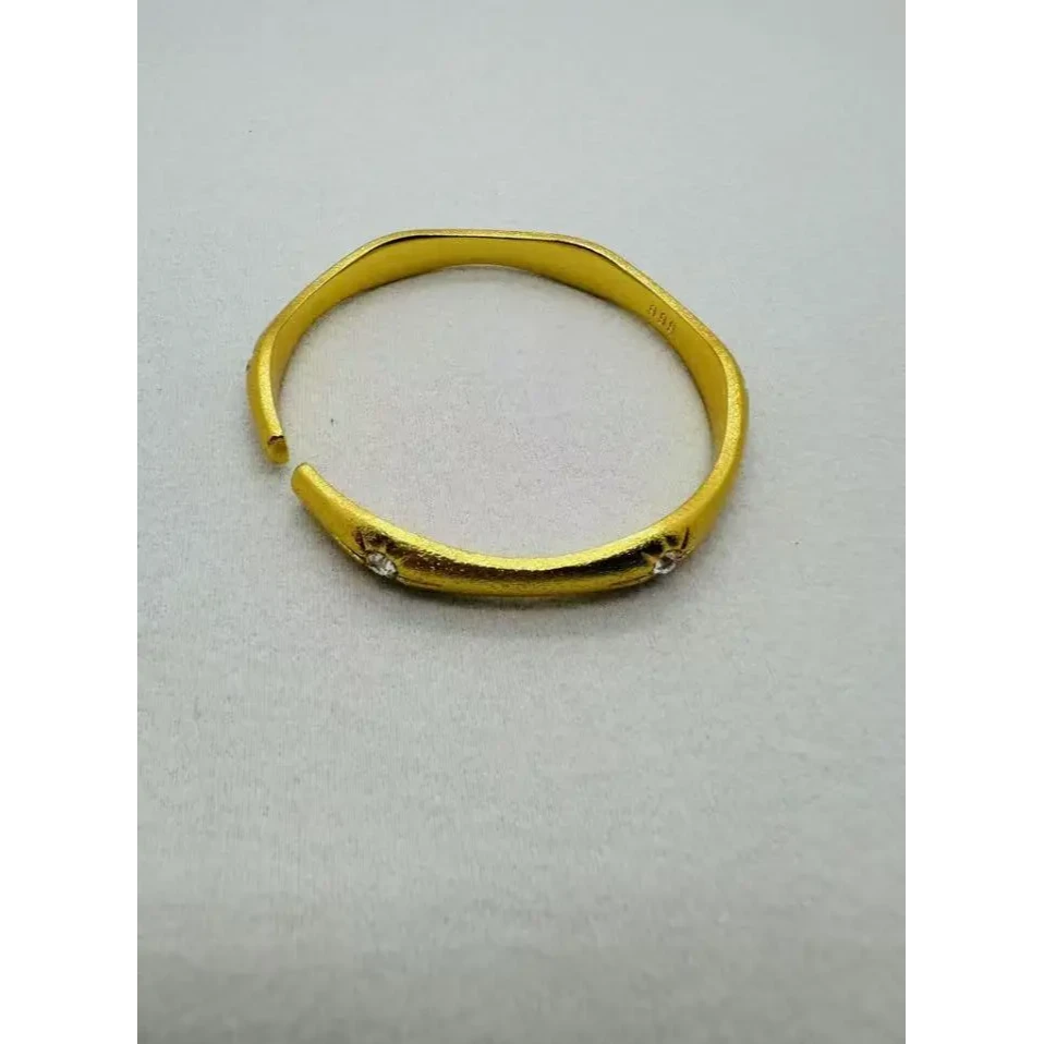 JS033 拉丝星芒开口手镯
