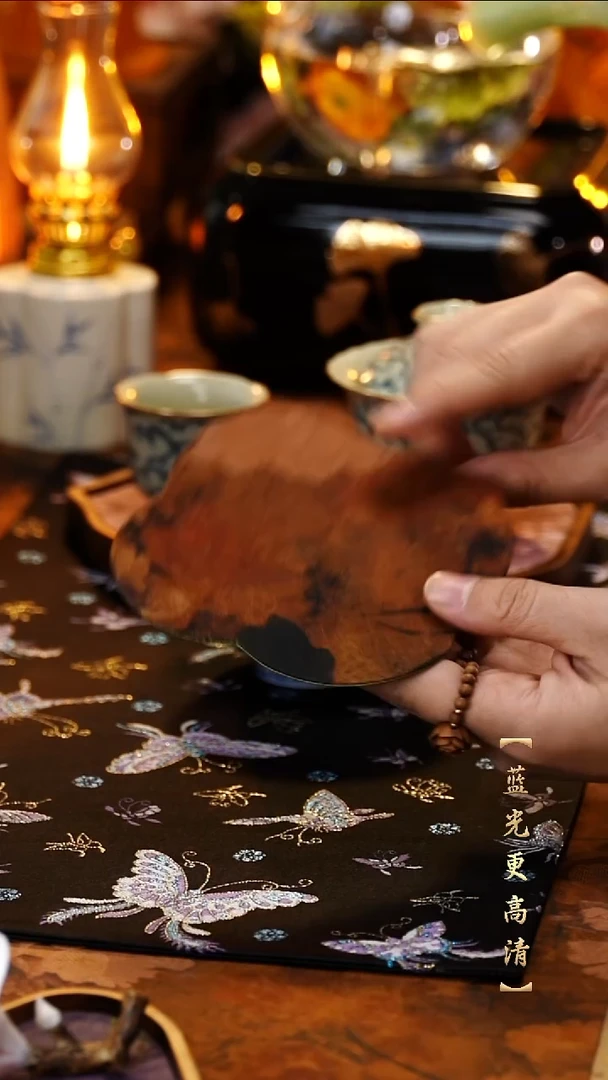 【闪购商品】棱织梅花双面茶席1张---