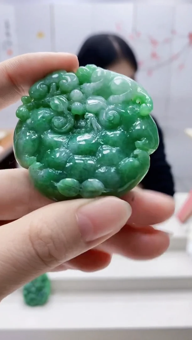 未镶嵌定制翡翠4812ry-毛货挂件56