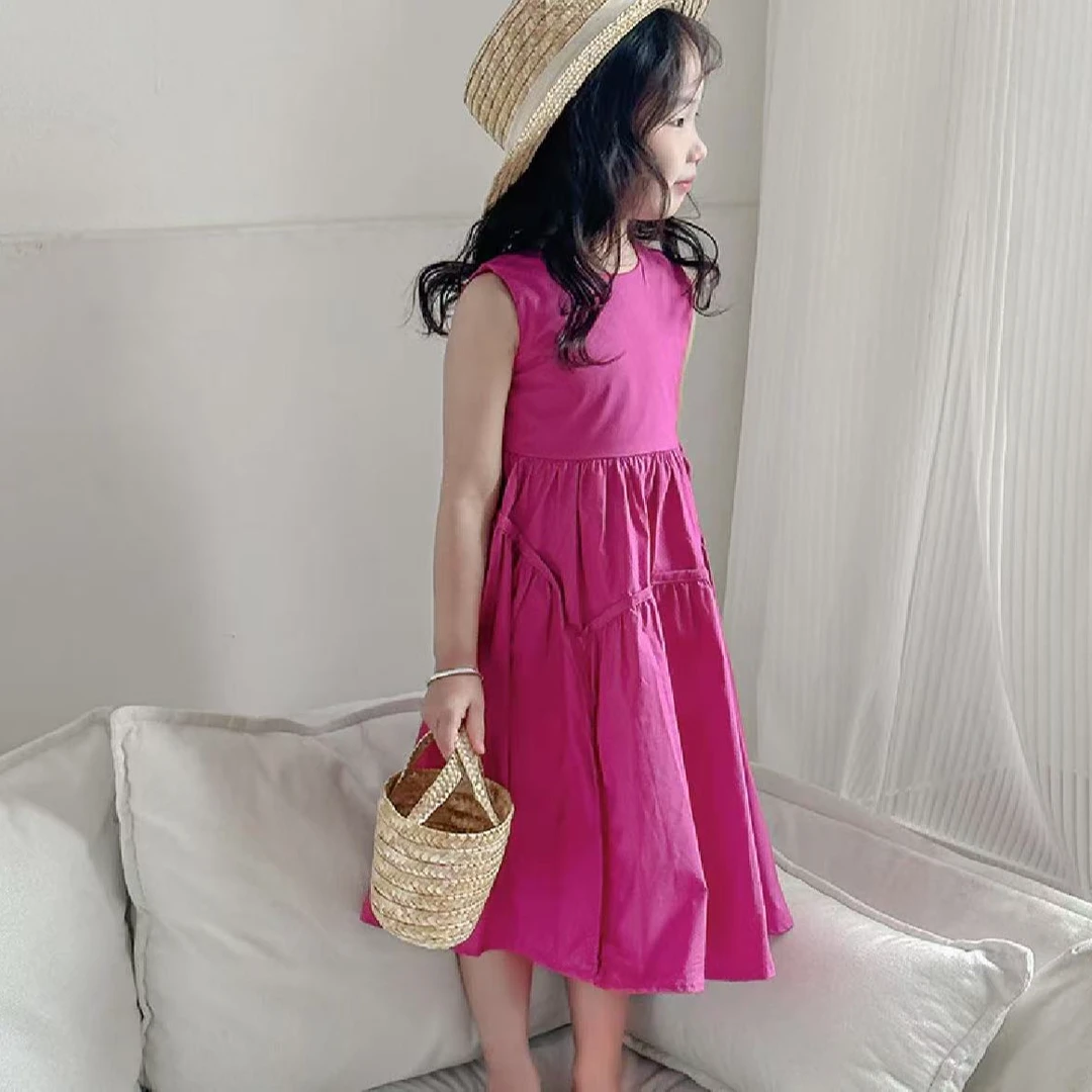 女童夏季多巴胺连衣裙简单大气新款