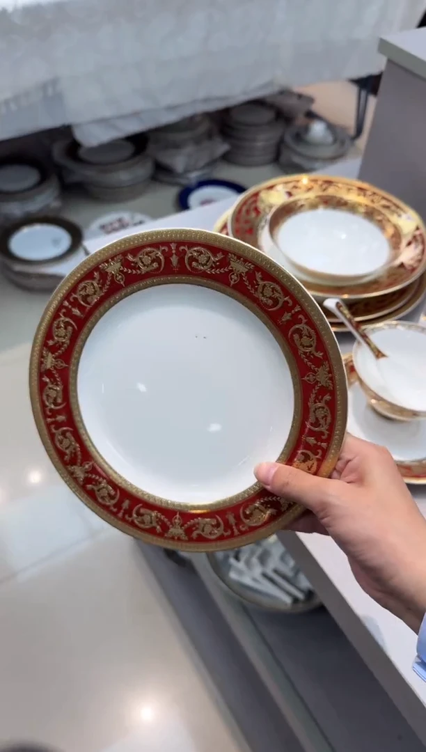 瓷片8英寸平盘 1个