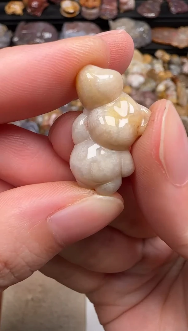硅化珊瑚（珊瑚玉）未镶嵌颈饰310