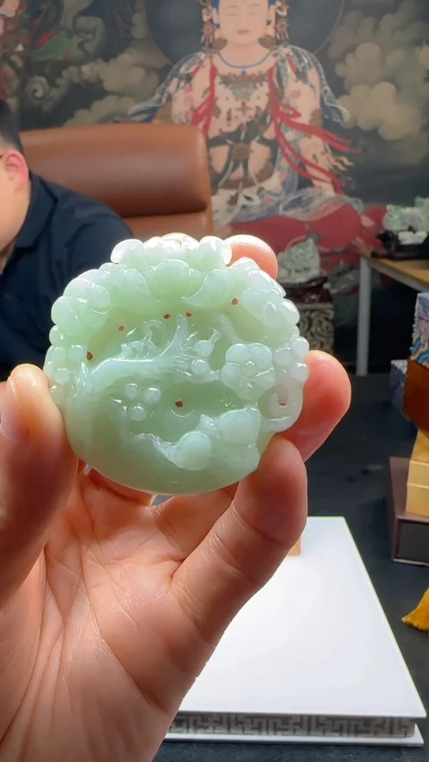 【闪购商品】定制翡翠未镶嵌L-@@QJXC12075