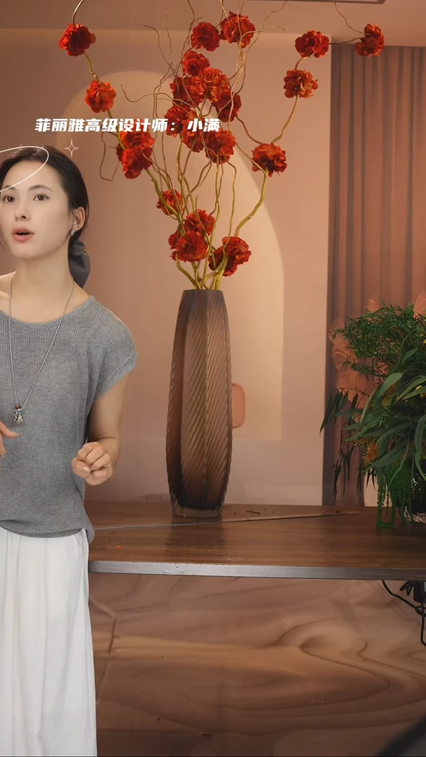 陶瓷花瓶+花束一套