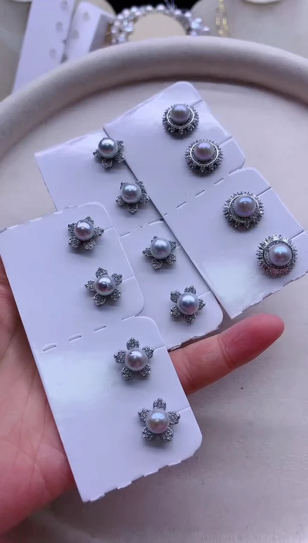 【闪购商品】海水珍珠耳饰合金有瑕疵多发其一