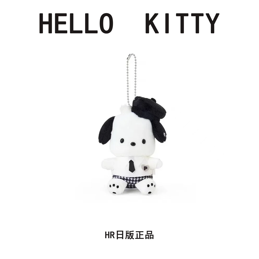 【日版正品】炭黑黑白印象系列KITTY手机链手机挂件周边钥匙扣