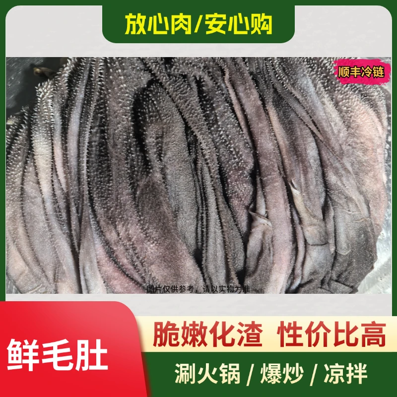 【底板去油】固形物含量≥95%，正宗屠场鲜毛肚底板去油，脆嫩爽口