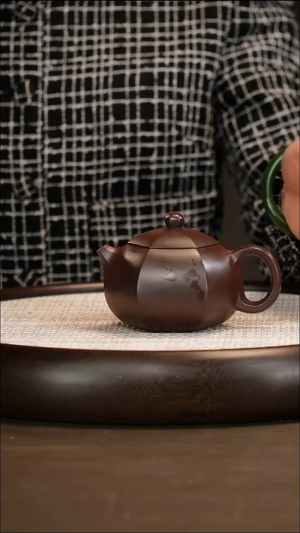 茶壶紫砂耿浩 纯紫老泥 六方西施 260cc