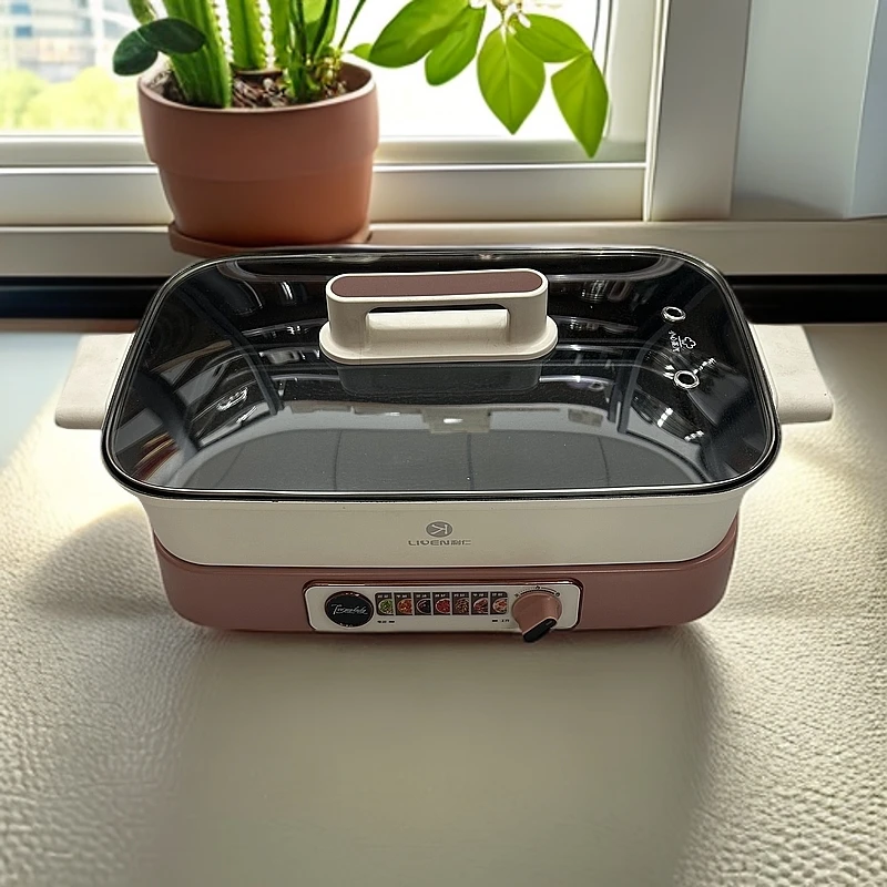 利仁 DGH710多功能料理锅烧烤网红家用一体锅大容量烤锅炒煎韩式