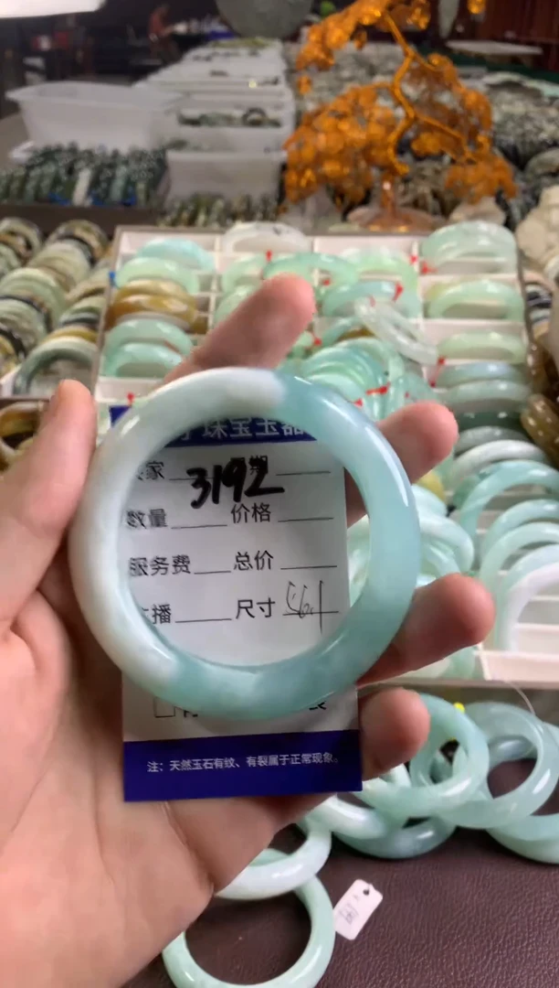 蛇纹石玉未镶嵌手镯3192