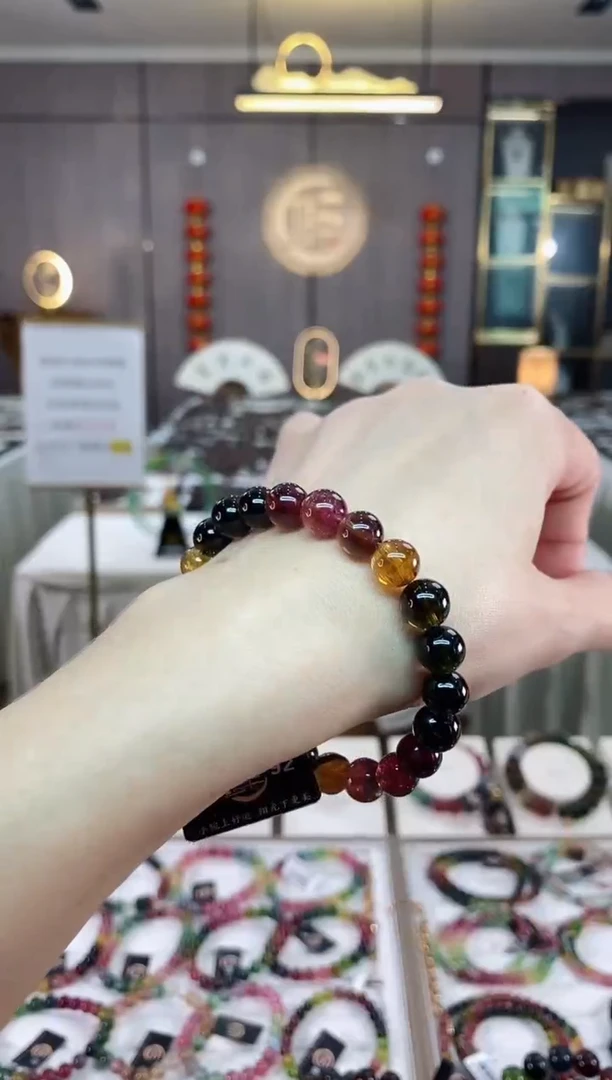 【闪购商品】碧玺单圈手串8mm+未镶嵌（多样性发一条）hon