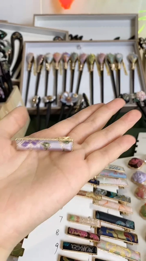 非金属木质芳862美丽发簪