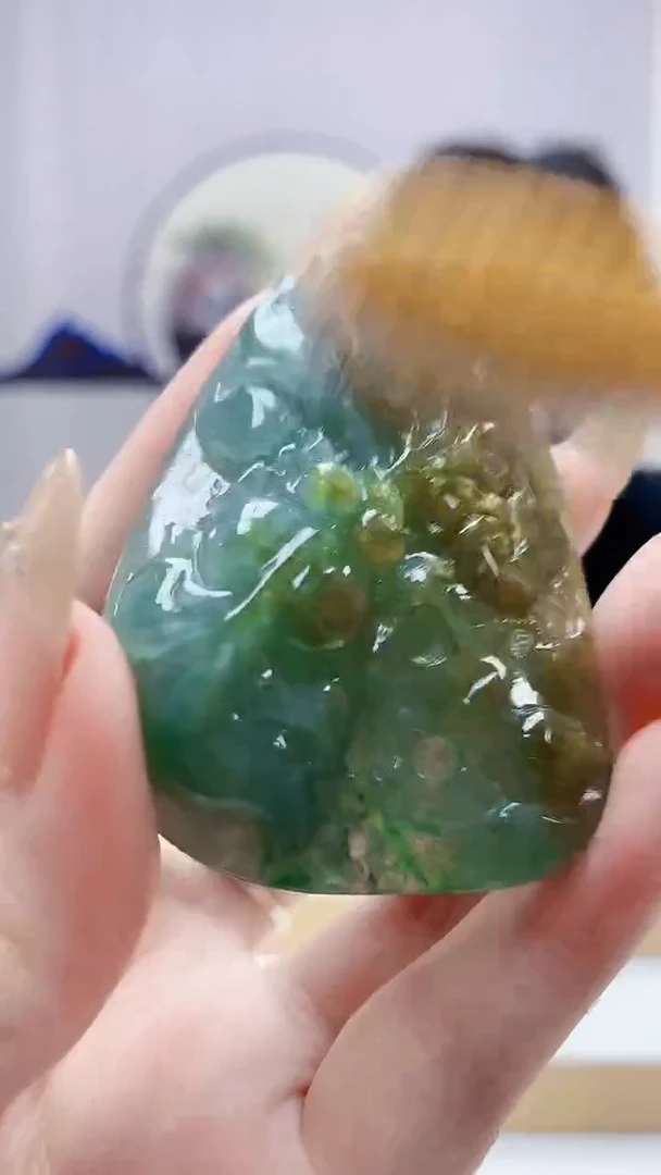 未镶嵌定制翡翠5145DD-毛货挂件65