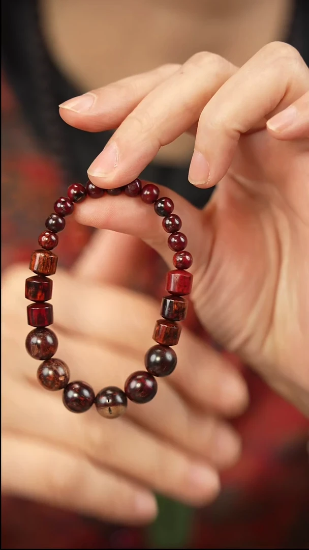 降真香手串/手链红降多规格单圈瑕疵-50