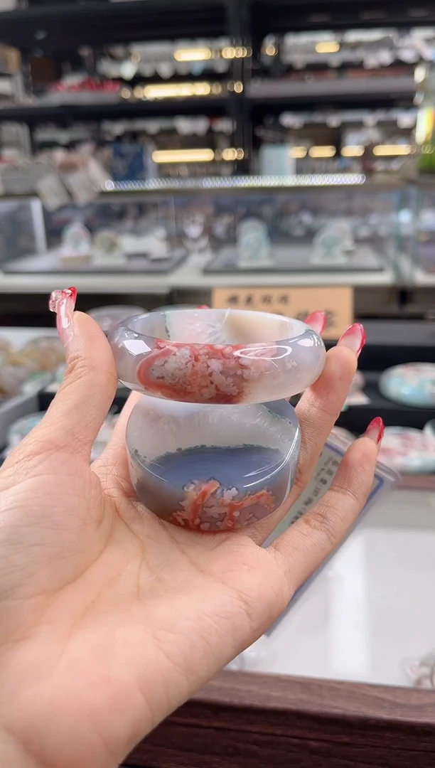 未镶嵌手镯石英质玉圈口 （赠品镯心）