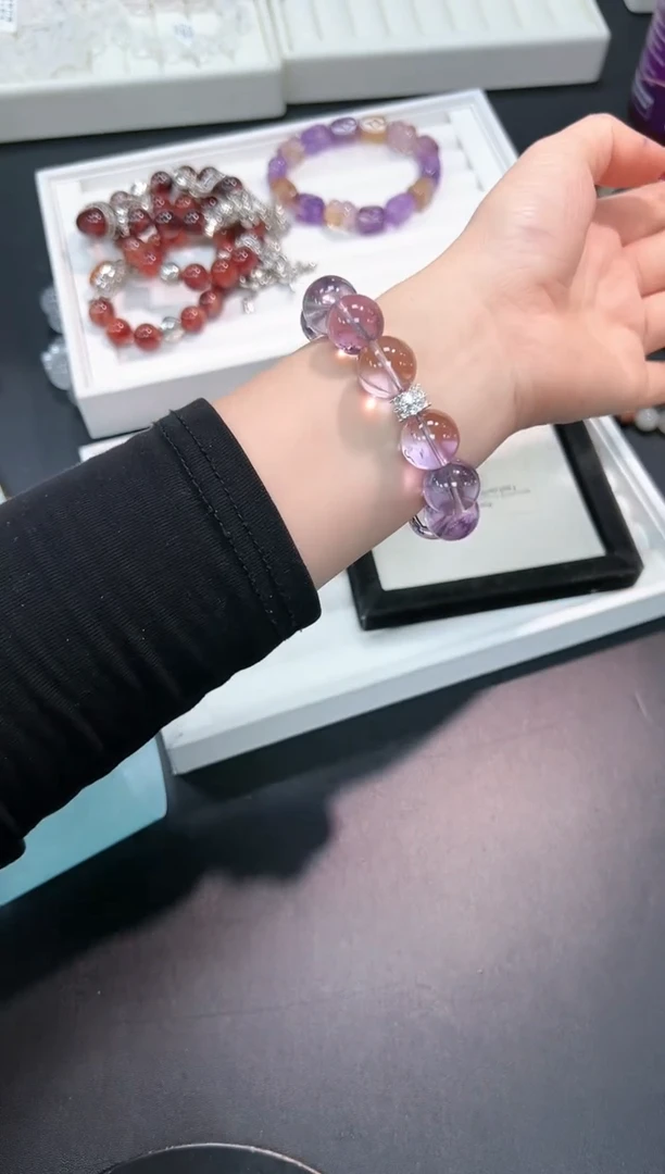 【闪购商品】水晶手串未镶嵌12b多样性发其一/1条默认微瑕