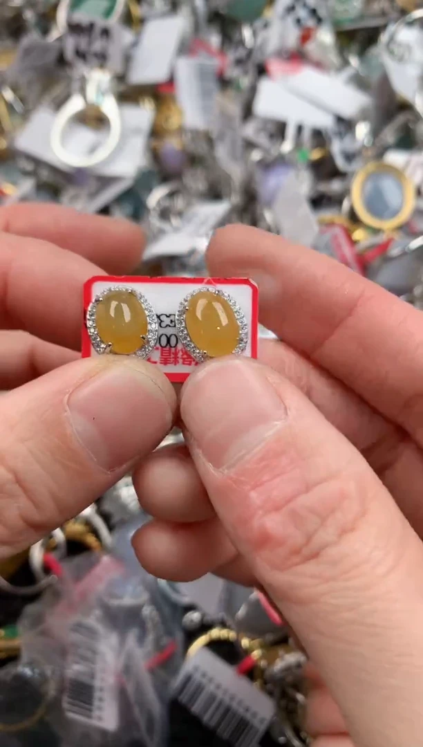 银S925镶嵌戒指翡翠666   8